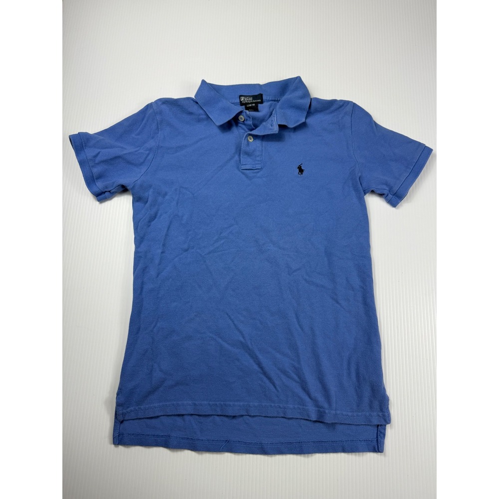 Polo Ralph Lauren Polo Shirt Short Sleeve Blue‎ Kids L(16/18)